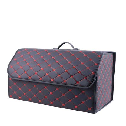 Kofferraum Aufbewahrungsbox in Luxus-Design – Faltbare Auto-Organizer Box mit Deckel für Gepäck & Zubehör