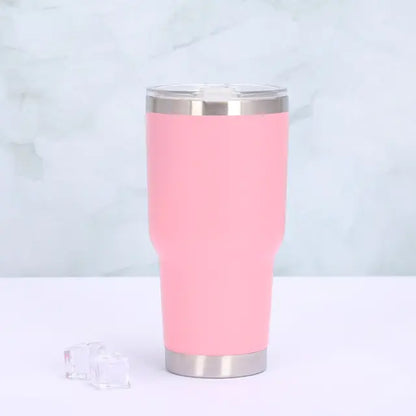 Thermobecher mit Schiebeverschluss und doppelwandiger Isolierung