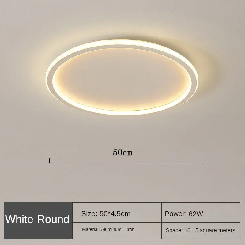 Moderne Runde Deckenlampe im Nordischen Design