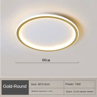 Moderne Runde Deckenlampe im Nordischen Design