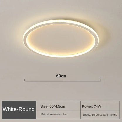 Moderne Runde Deckenlampe im Nordischen Design