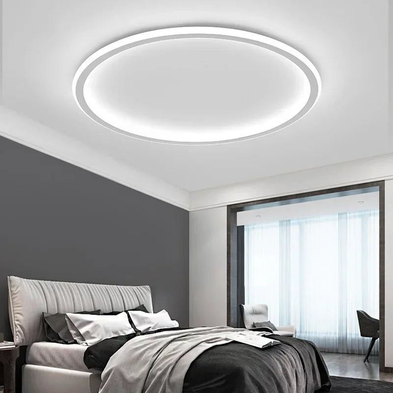 Moderne Runde Deckenlampe im Nordischen Design