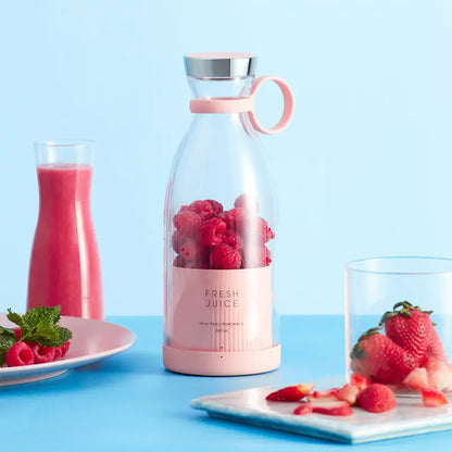 Tragbarer Mixer mit Wiederaufladbarem Akku – Ideal für Smoothies und Shakes Unterwegs