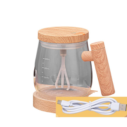 Innovative 2in1 Mixer Tasse mit Holzgriff