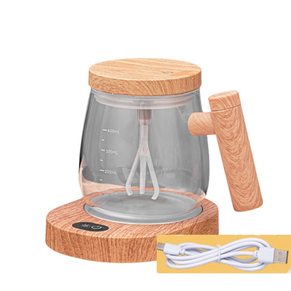 Innovative 2in1 Mixer Tasse mit Holzgriff