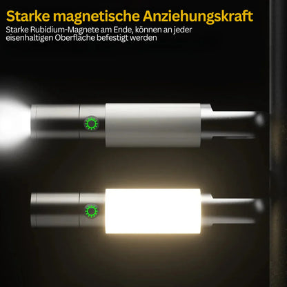 USB-C LED-Taschenlampe mit Mehrfarbfiltern – Wiederaufladbare Lampe für Outdoor-Aktivitäten und Notfälle