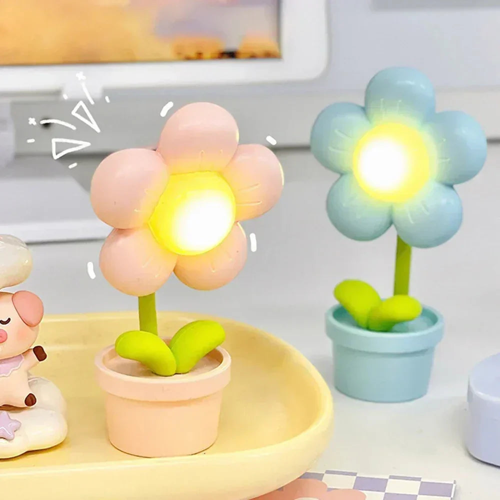 Kinder Blumen-Nachtlampe – LED Tischleuchte für das Kinderzimmer