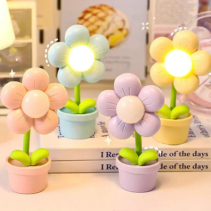 Kinder Blumen-Nachtlampe – LED Tischleuchte für das Kinderzimmer