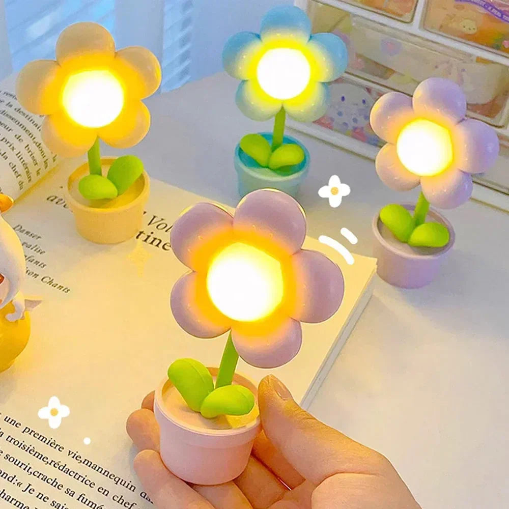 Kinder Blumen-Nachtlampe – LED Tischleuchte für das Kinderzimmer