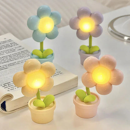 Kinder Blumen-Nachtlampe – LED Tischleuchte für das Kinderzimmer