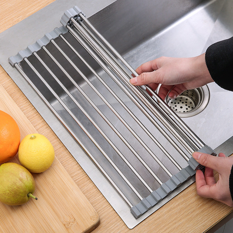 Aufrollbares Trockenregal – Flexibler Trockenständer für Küche und Bad