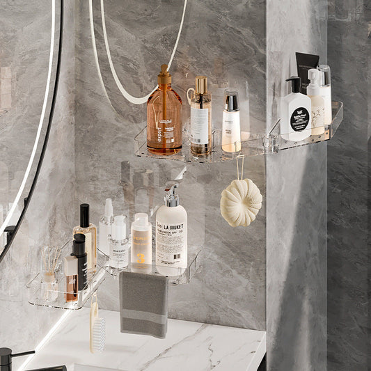 Badezimmer Regal mit Saugnapf – Faltbar, Stabil und Rückstandsfrei