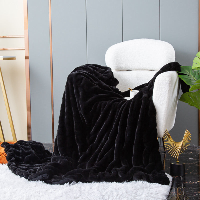 Luxuriöse Kuscheldecke mit Flauschigem Kunstfell