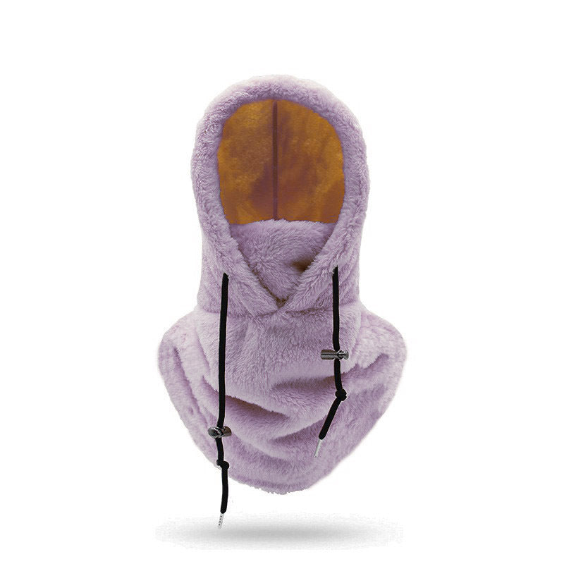 Fleece-Kapuze für kaltes Wetter bei Outdoor-Aktivitäten
