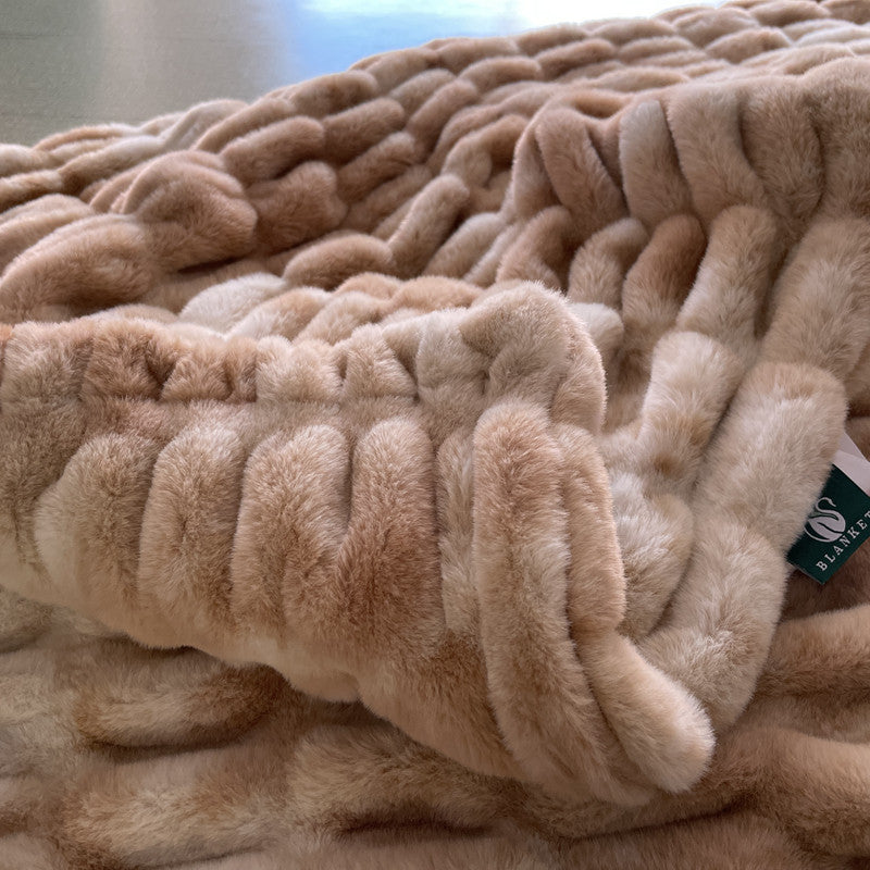 Luxuriöse Kuscheldecke mit Flauschigem Kunstfell