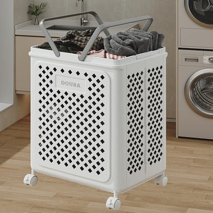 Wäschekorb mit Rollen und zusammenklappbarem Design