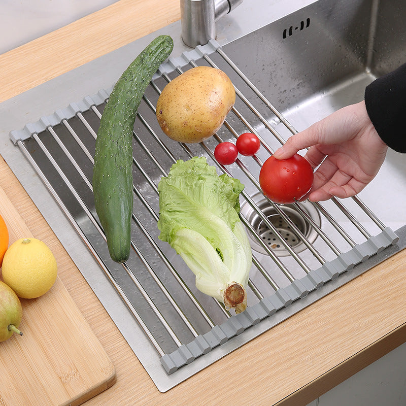 Aufrollbares Trockenregal – Flexibler Trockenständer für Küche und Bad