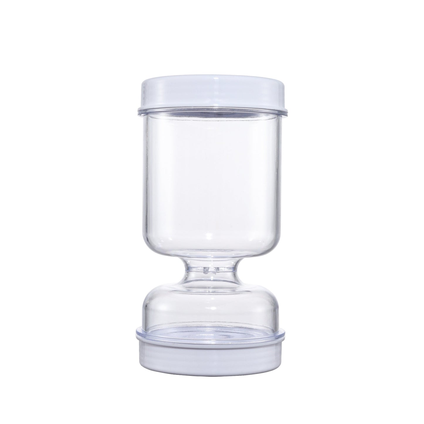 Frischhaltendes Glas mit Sieb und Wasserzirkulation