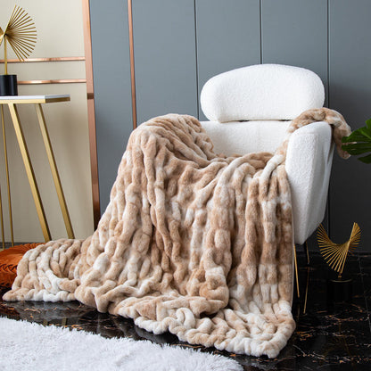 Luxuriöse Kuscheldecke mit Flauschigem Kunstfell
