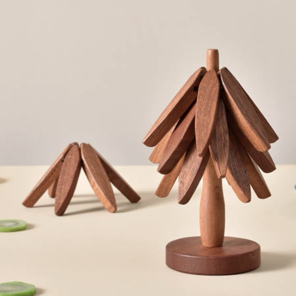 Edle Untersetzer im Holzdesign für Dekorative Tischpflege