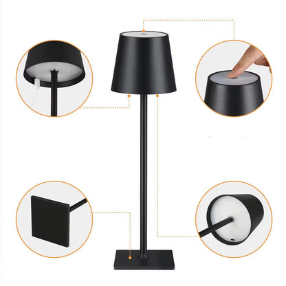 Moderne LED Tischleuchte mit Akku für gemütliche Beleuchtung