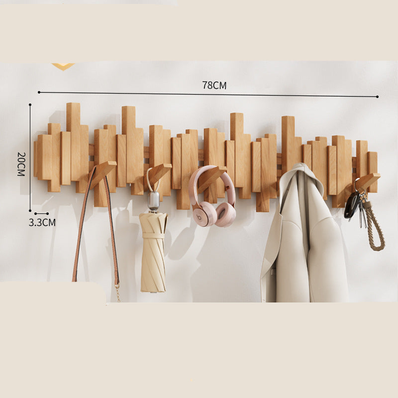 Dekorative Holz Klavierhakenleiste für Klamotten und Accessoires