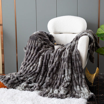 Luxuriöse Kuscheldecke mit Flauschigem Kunstfell