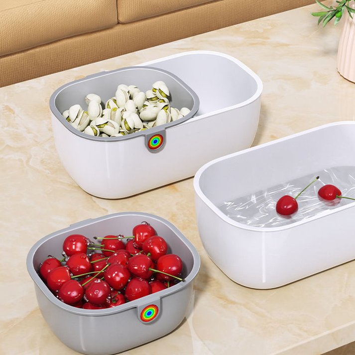 Snack Schüssel mit 2 Ebenen für den Tisch