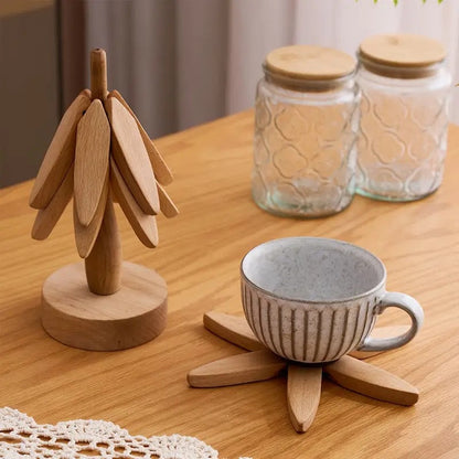 Edle Untersetzer im Holzdesign für Dekorative Tischpflege