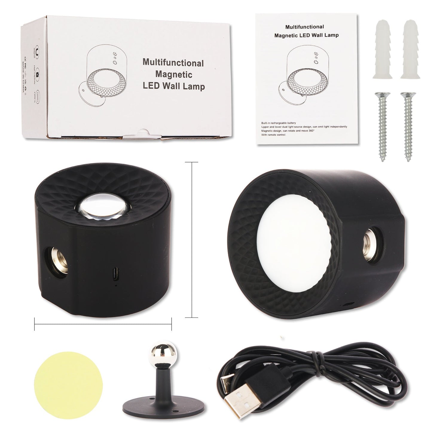 Drehbare LED Wandlampe 360° für jeden Raum