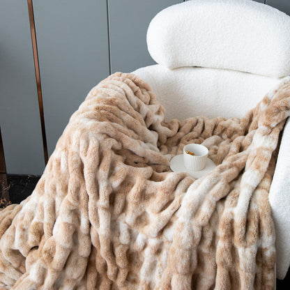 Luxuriöse Kuscheldecke mit Flauschigem Kunstfell