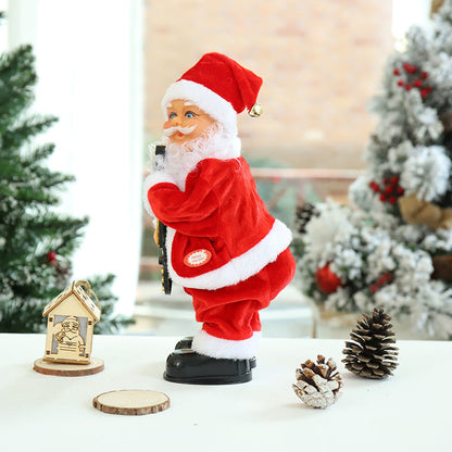 Tanzender Weihnachtsmann mit wackelndem Popo