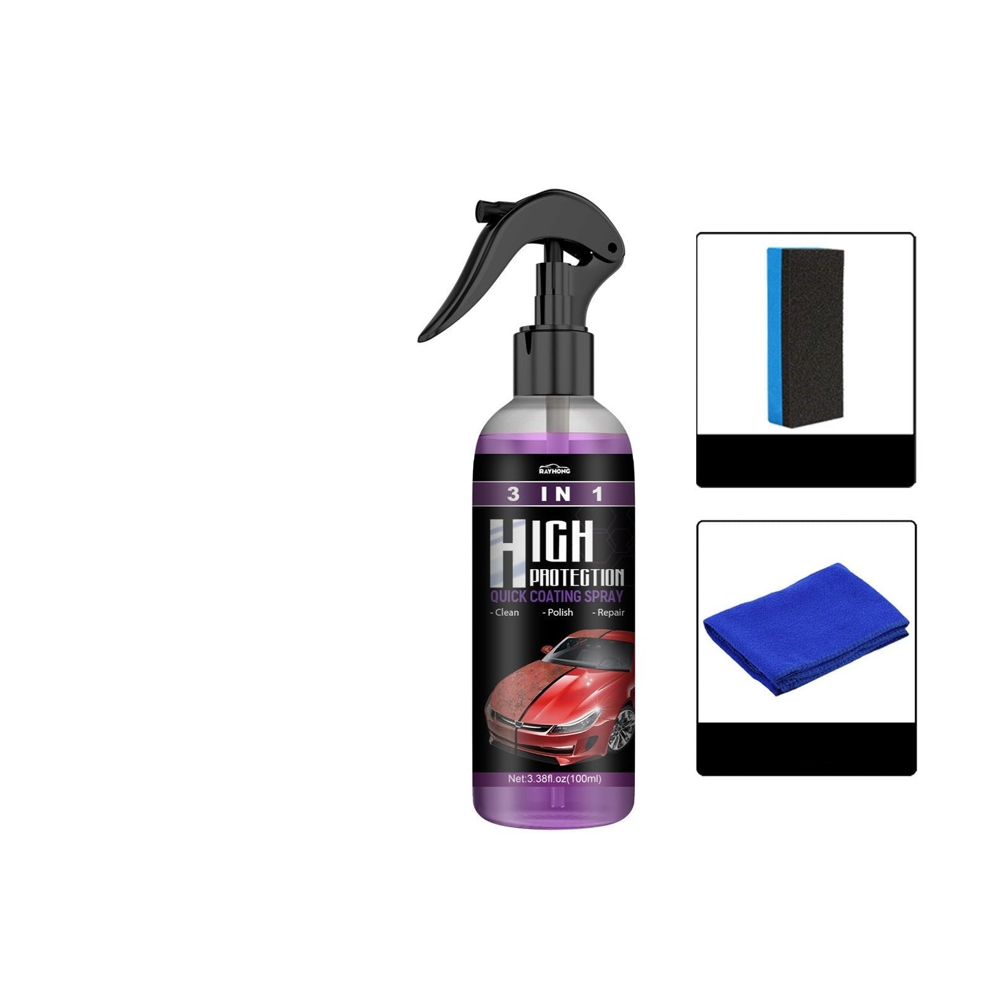 Premium 3in1 Autobeschichtungsspray für langanhaltenden Schutz