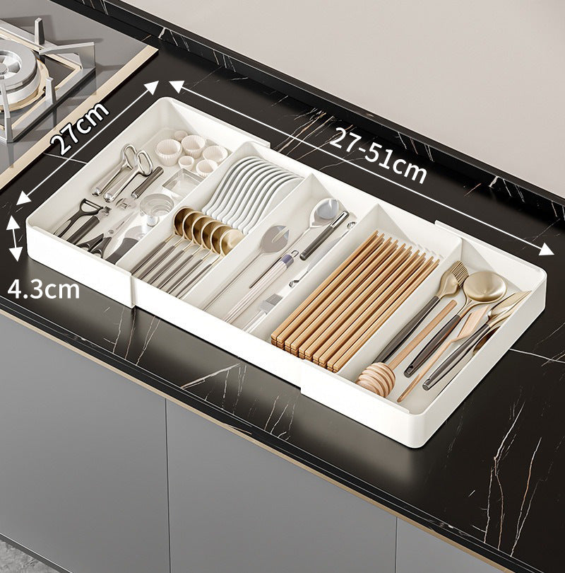 Modularer Schubladen Organizer für Besteck und Küchenutensilien