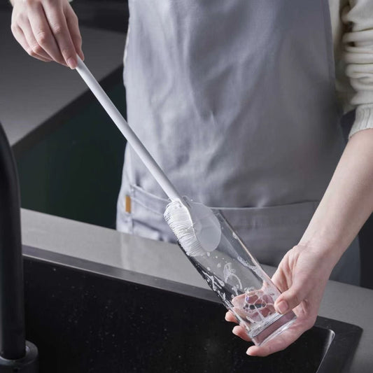 Flaschenbürste mit flexiblem Winkel
