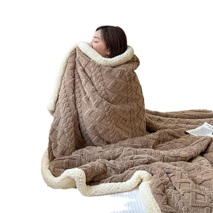 Wärmende Wolldecke für den Winter