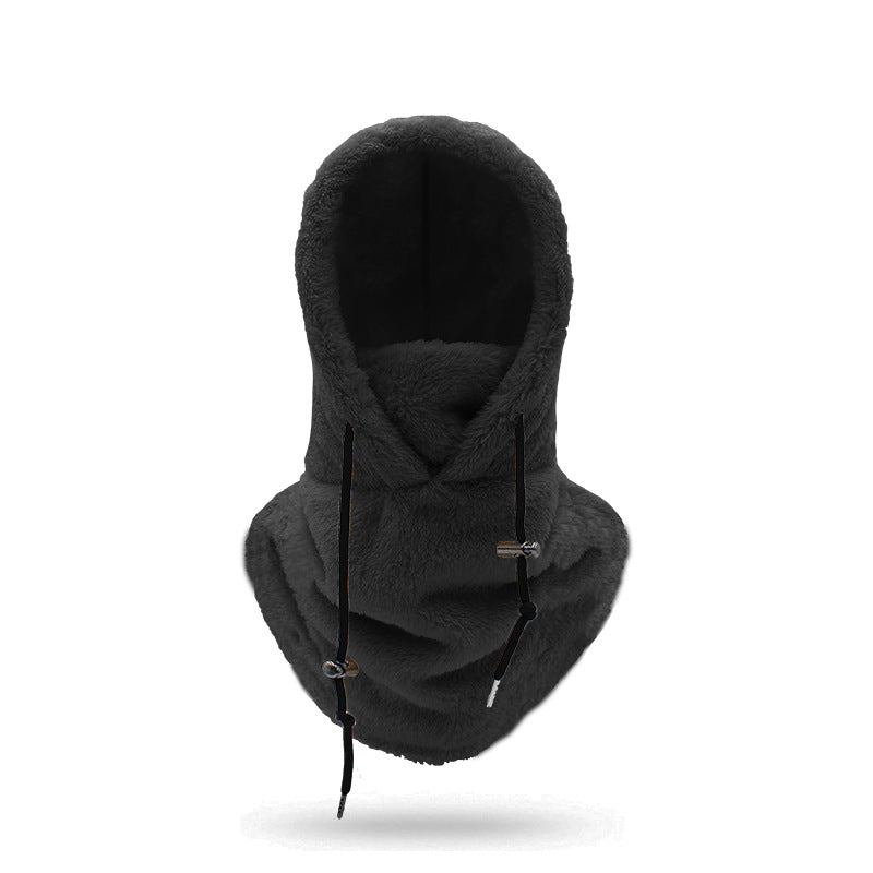 Fleece-Kapuze für kaltes Wetter bei Outdoor-Aktivitäten