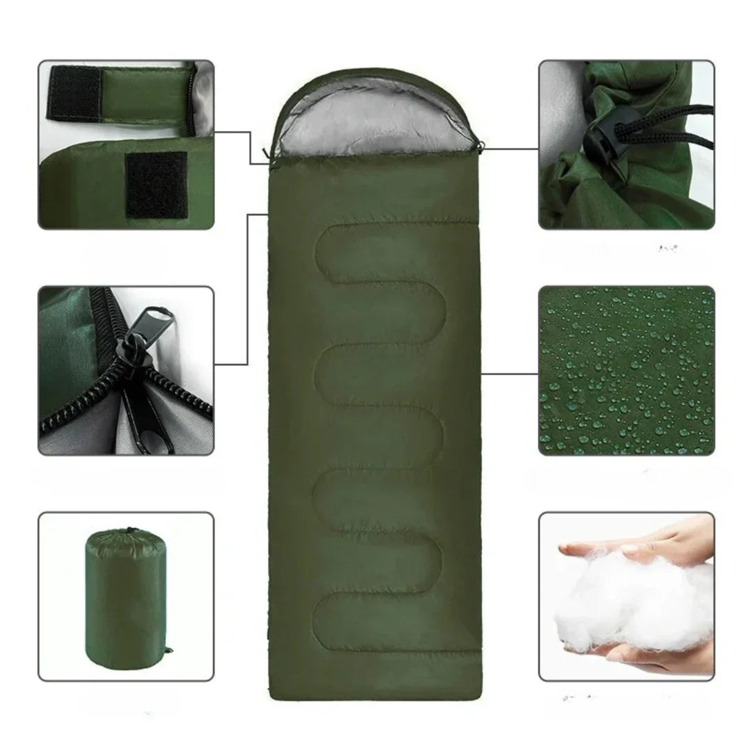 Camping-Schlafsack mit Wärmeisolierung für kalte Nächte