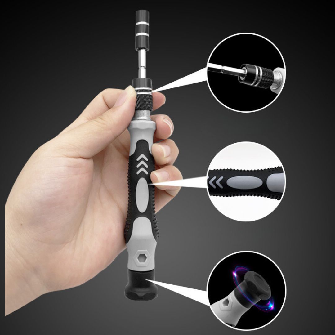 Professionelles 115-in-1 Werkzeugset für Smartphone, Laptop und PC Reparaturen