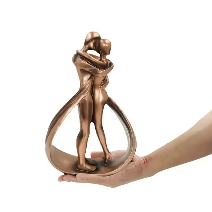 Elegante Liebespaar-Skulptur – Symbol Für Unendliche Liebe