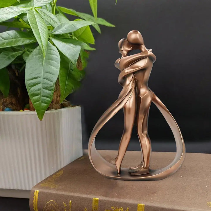 Elegante Liebespaar-Skulptur – Symbol Für Unendliche Liebe