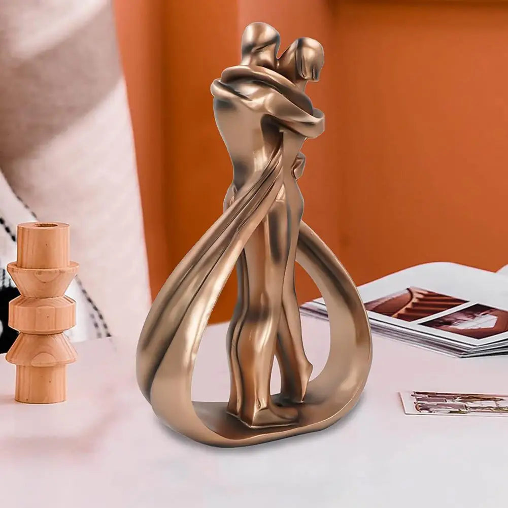 Elegante Liebespaar-Skulptur – Symbol Für Unendliche Liebe