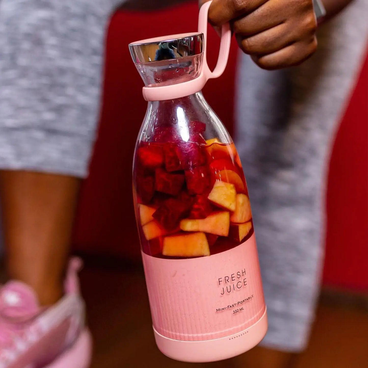 Tragbarer Mixer mit Wiederaufladbarem Akku – Ideal für Smoothies und Shakes Unterwegs