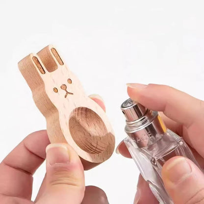 Natürlicher Duft Diffusor aus Holz – 2er Set mit Katzen-Design für Aromatherapie