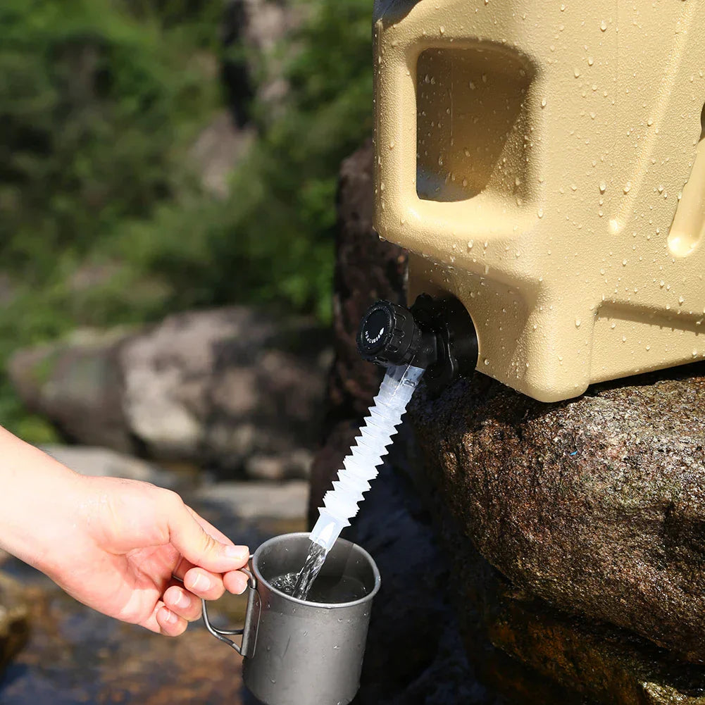 Tragbarer 12L Wasserkanister mit Auslaufhahn – Robuster Camping Wasserbehälter für Outdoor Aktivitäten