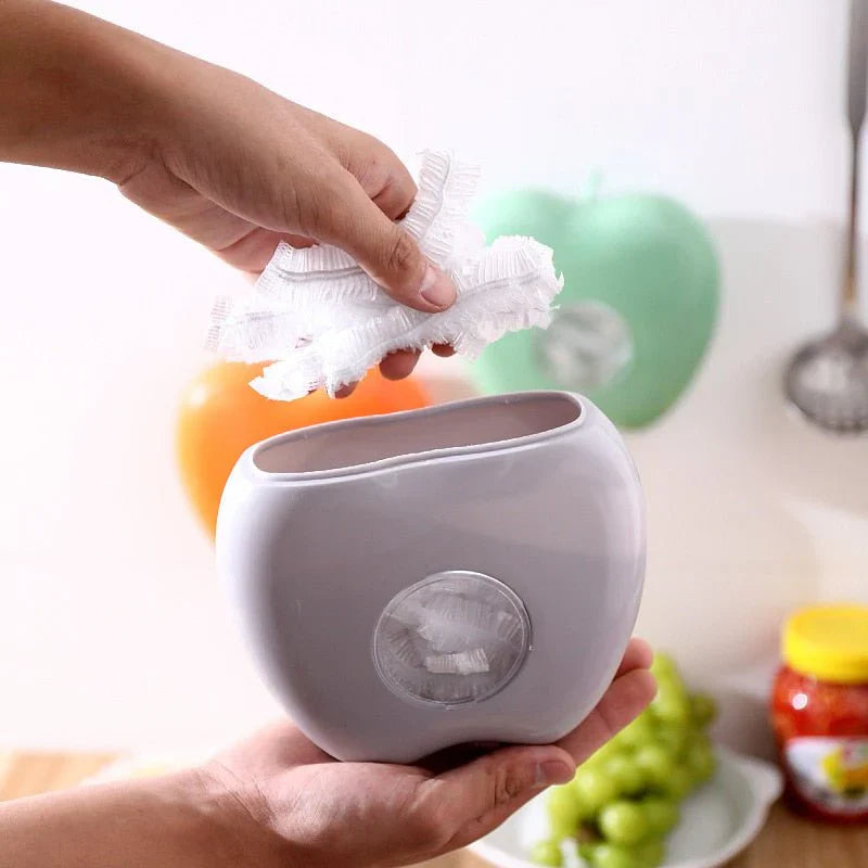 Apfel-Halter Folienspender – Reißfeste Frischhaltefolie