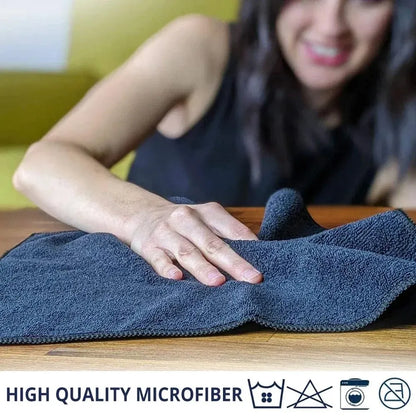 Premium Mikrofaser Reinigungstücher Set für Auto – 10 Stück, Fusselfrei und Super Saugfähig