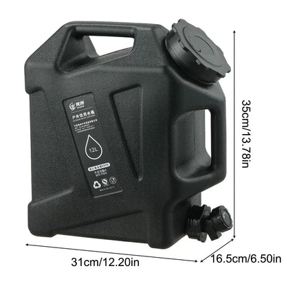 Tragbarer 12L Wasserkanister mit Auslaufhahn – Robuster Camping Wasserbehälter für Outdoor Aktivitäten