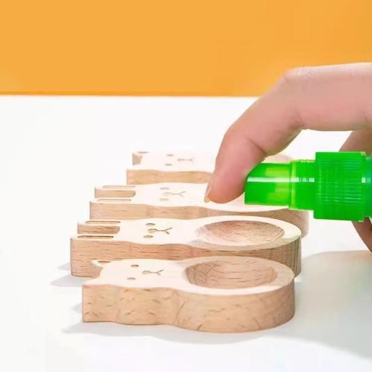 Natürlicher Duft Diffusor aus Holz – 2er Set mit Katzen-Design für Aromatherapie