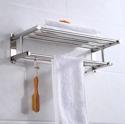 Robustes Handtuchregal aus Edelstahl für den Badezimmerbedarf